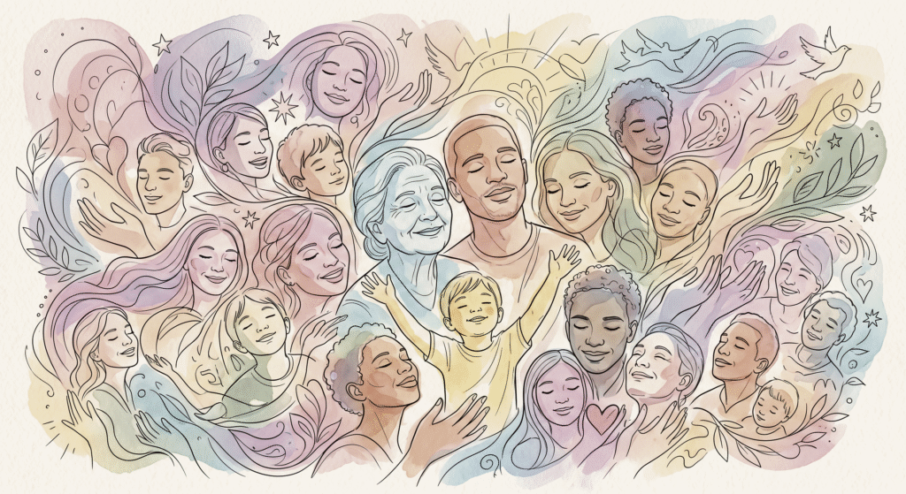 A Thousand Faces of Gratitude — Public Domain Image
