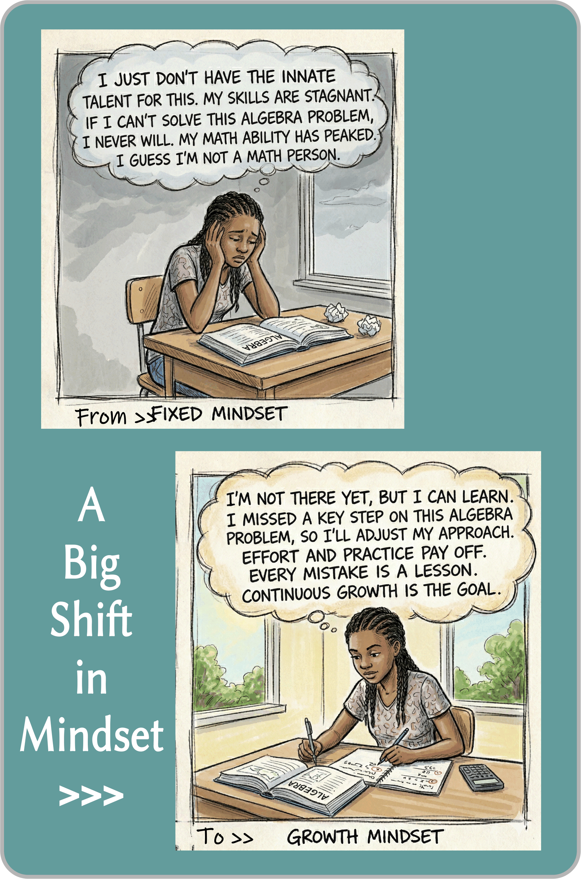 Editorial illustration for the idea of continuous learning